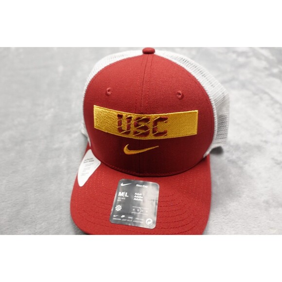 USC Trojans NCAA Red Gold Nike Dri Fit Mesh Hat Cap Strapback NWOT - Picture 1 of 4